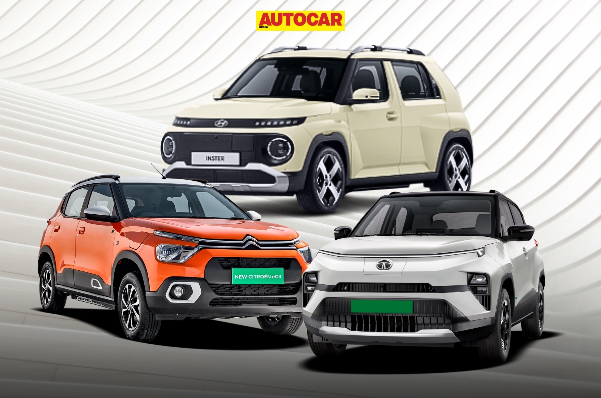 Hyundai Inster vs Citroen eC3 vs Tata Punch EV